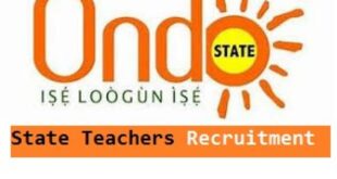 Ondo state teachers recruitment application portal form